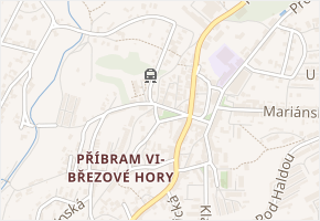 Rudná v obci Příbram - mapa ulice