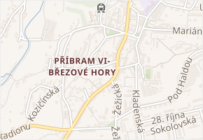 Rytířská v obci Příbram - mapa ulice
