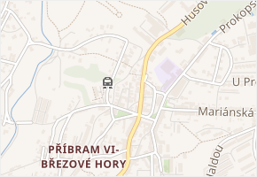 Šemberova v obci Příbram - mapa ulice