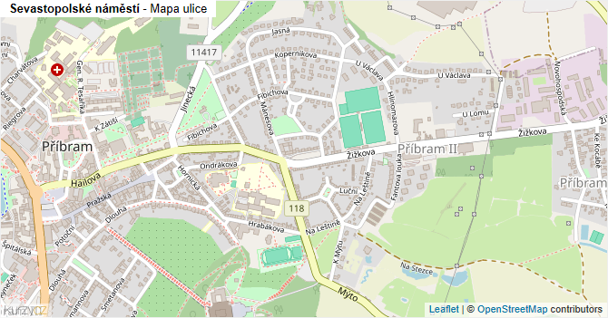 Sevastopolské náměstí - mapa ulice