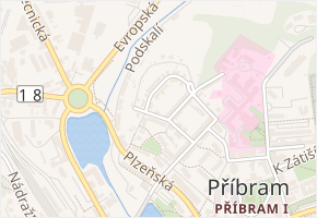 Severní v obci Příbram - mapa ulice