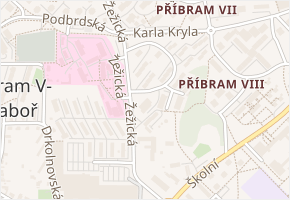 Šikmá v obci Příbram - mapa ulice