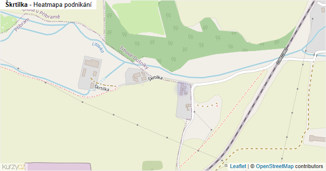 Škrtilka - mapa podnikání