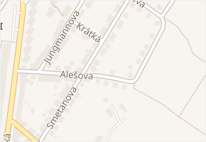Smetanova v obci Příbram - mapa ulice