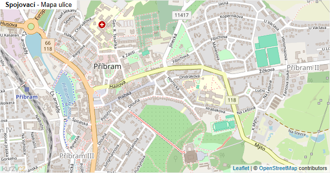 Spojovací - mapa ulice