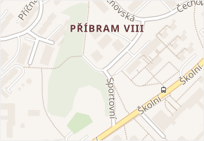 Sportovní v obci Příbram - mapa ulice