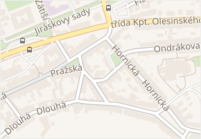 Střelecká v obci Příbram - mapa ulice
