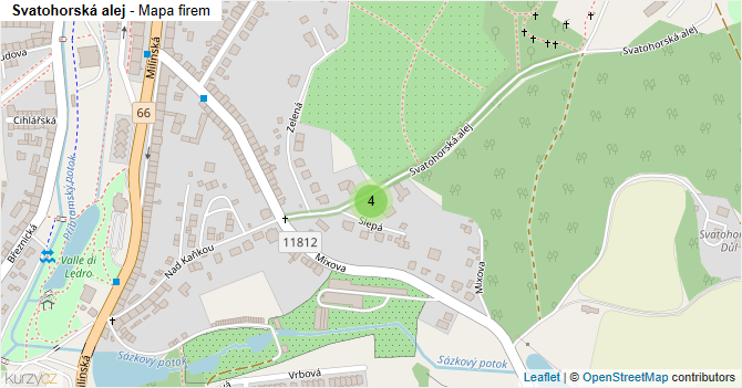 Svatohorská alej - mapa firem