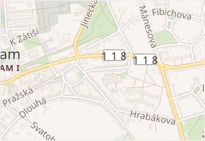 třída Kpt. Olesinského v obci Příbram - mapa ulice