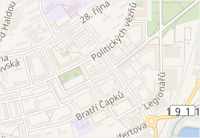 třída Osvobození v obci Příbram - mapa ulice