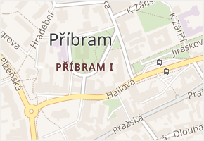 Tyršova v obci Příbram - mapa ulice