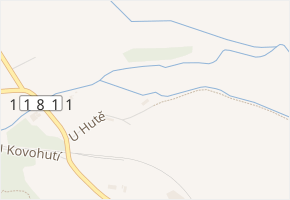 U Hutě v obci Příbram - mapa ulice