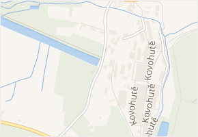 U Kovohutí v obci Příbram - mapa ulice
