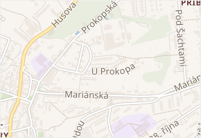 U Křížku v obci Příbram - mapa ulice