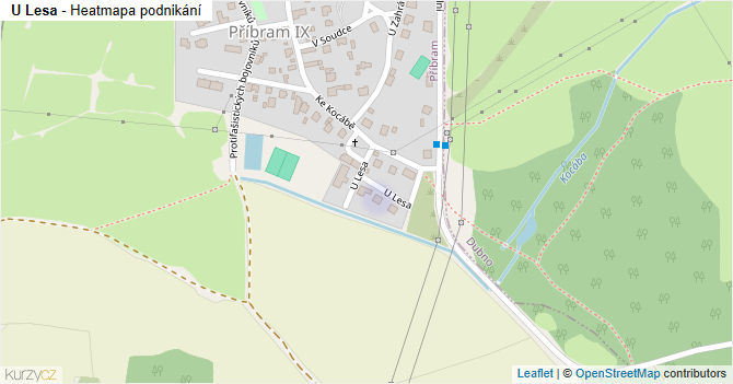 U Lesa - mapa podnikání