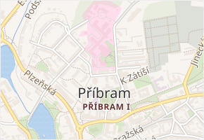 U Nemocnice v obci Příbram - mapa ulice