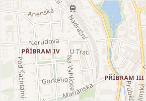 U Trati v obci Příbram - mapa ulice