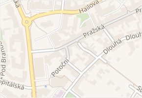Zahradnická v obci Příbram - mapa ulice