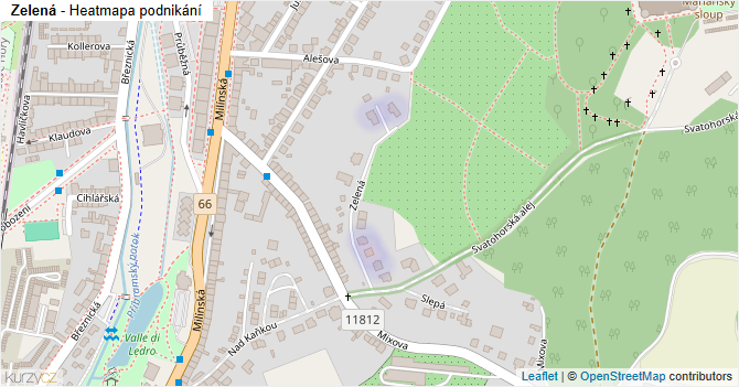 Zelená - mapa podnikání