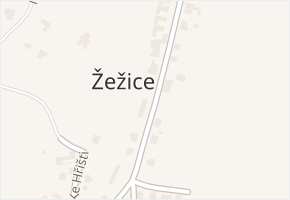 Žežice v obci Příbram - mapa části obce