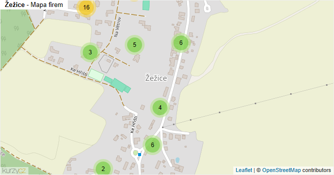 Žežice - mapa firem