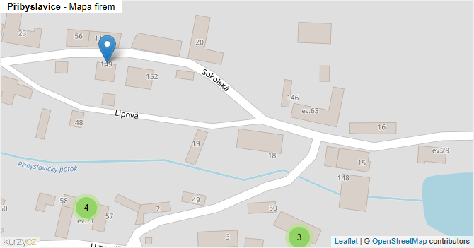 Přibyslavice - mapa firem