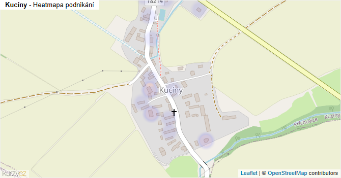 Kucíny - mapa podnikání