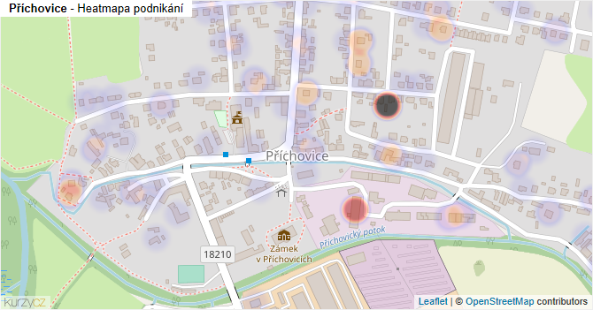 Příchovice - mapa podnikání