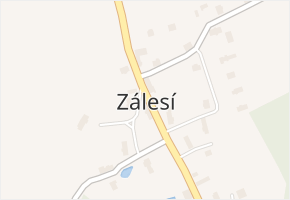 Zálesí v obci Příchovice - mapa části obce