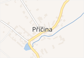 Příčina v obci Příčina - mapa části obce