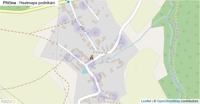 Příčina - mapa podnikání