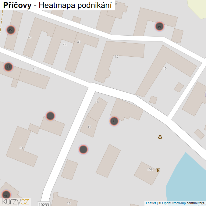 Mapa Příčovy - Firmy v obci.