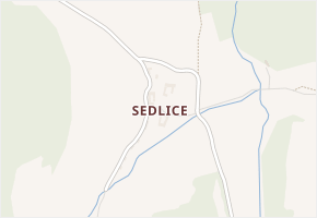 Sedlice v obci Přídolí - mapa části obce