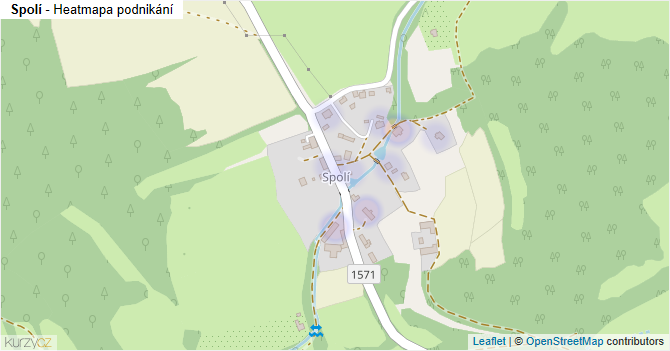 Spolí - mapa podnikání