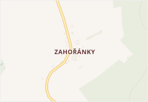 Zahořánky v obci Přídolí - mapa části obce