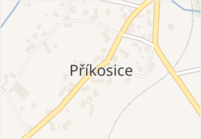Příkosice v obci Příkosice - mapa části obce