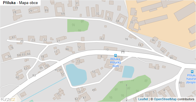 Příluka - mapa obce