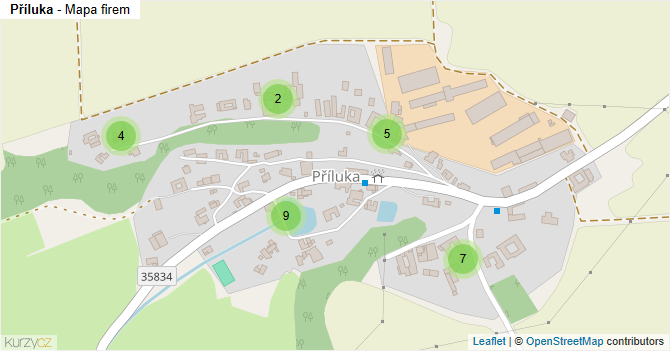 Příluka - mapa firem