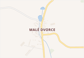 Malé Dvorce v obci Přimda - mapa části obce