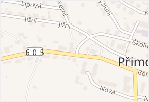 Přimda v obci Přimda - mapa části obce