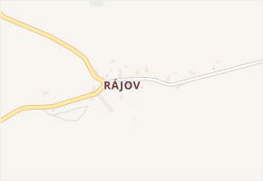 Rájov v obci Přimda - mapa části obce