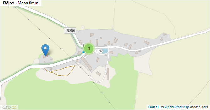 Rájov - mapa firem