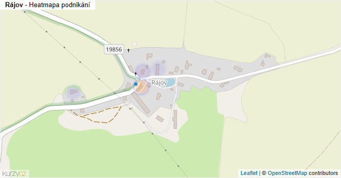 Rájov - mapa podnikání