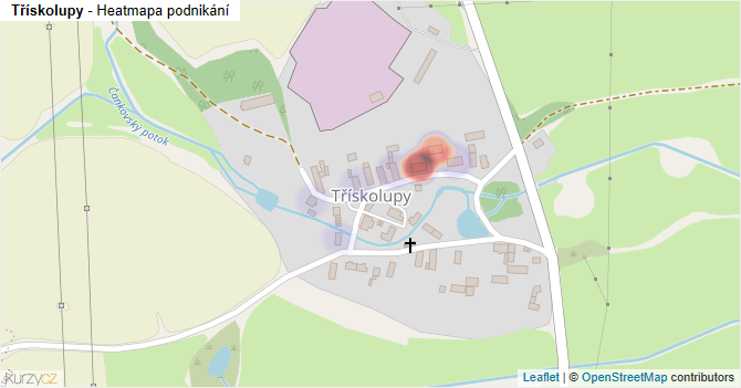 Třískolupy - mapa podnikání