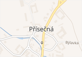 Přísečná v obci Přísečná - mapa části obce
