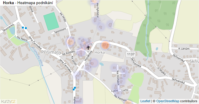 Horka - mapa podnikání