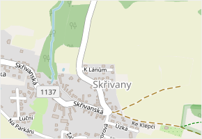 K Lánům v obci Přišimasy - mapa ulice