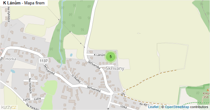 K Lánům - mapa firem