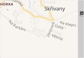 Krátká v obci Přišimasy - mapa ulice