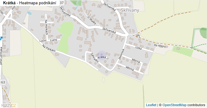 Krátká - mapa podnikání